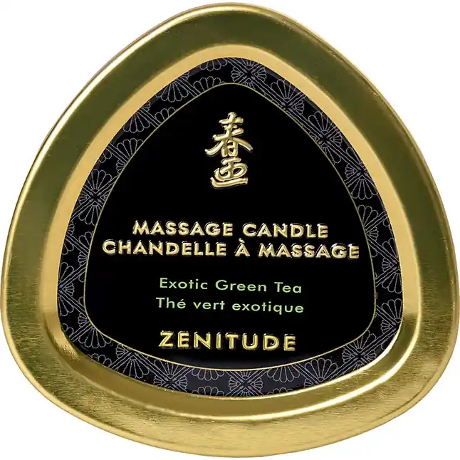 Массажная свеча Exotic Green Tea с ароматом зелёного чая - 170 мл. Фотография 5.