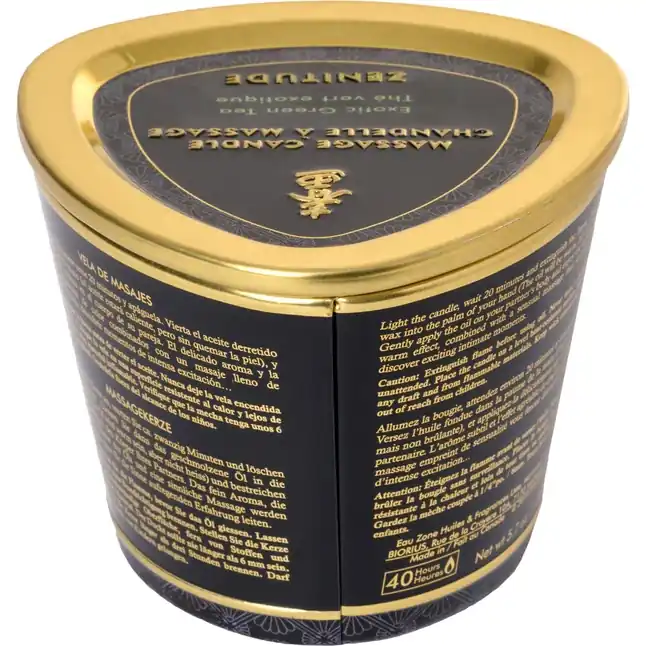 Массажная свеча Exotic Green Tea с ароматом зелёного чая - 170 мл. Фотография 6.