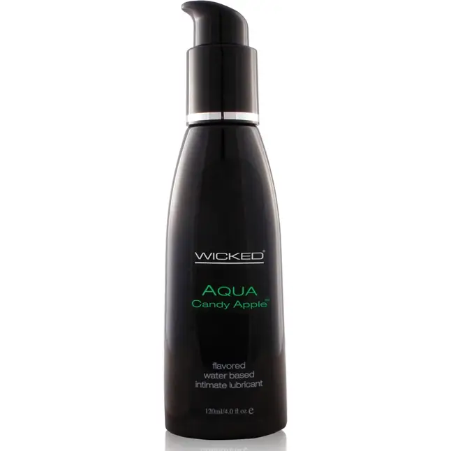 Лубрикант со вкусом сахарного яблока Wicked Aqua Candy Apple - 120 мл