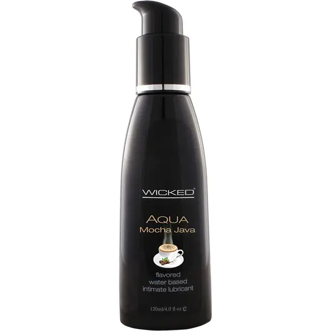 Лубрикант со вкусом кофе мокко Wicked Aqua Mocha Java - 120 мл