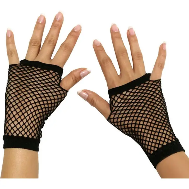 Митенки в мелкую сетку - Electric Hosiery. Фотография 2.