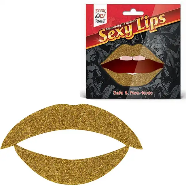Lip Tattoo Золотой блеск