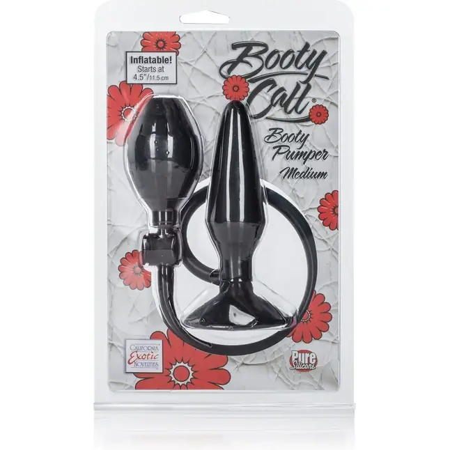 Чёрный анальный расширитель Booty Call Booty Pumper Medium - 11,5 см - Booty Call. Фотография 2.