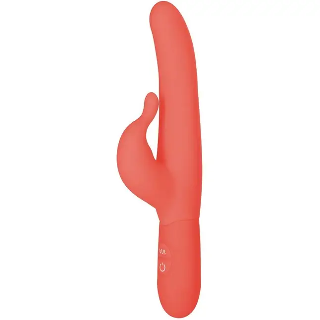 Оранжевый водонепроницаемый силиконовый вибратор Posh 10-Function Silicone Teasing Tickler - 20 см - Posh