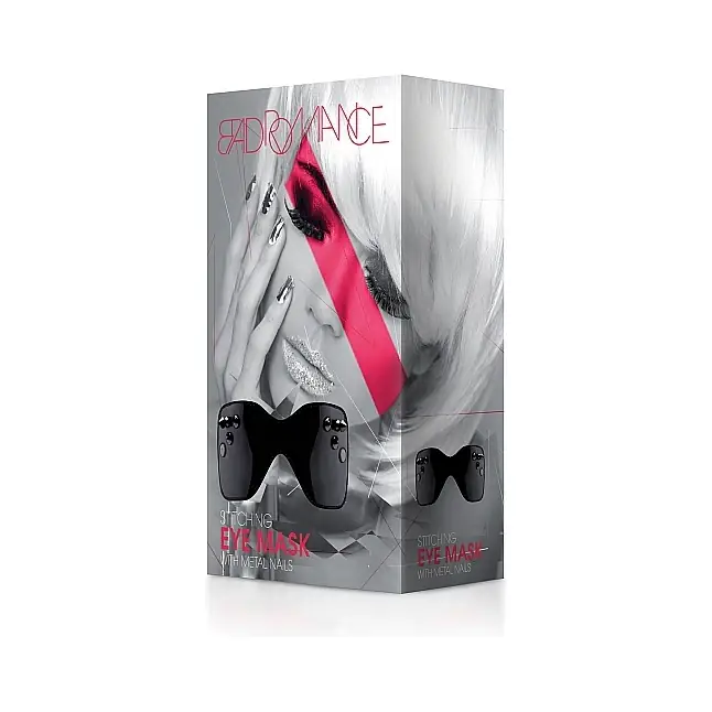 Черная закрытая маска для глаз - Bad Romance. Фотография 2.