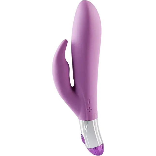 Фиолетовый вибратор Lovely Vibes Rabbit - 18,5 см
