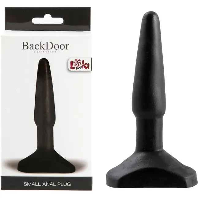 Черный анальный стимулятор Small Anal Plug - 12 см - Back Door Collection. Фотография 2.