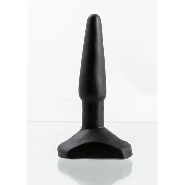 Черный анальный стимулятор Small Anal Plug - 12 см - Back Door Collection. Фотография 3.