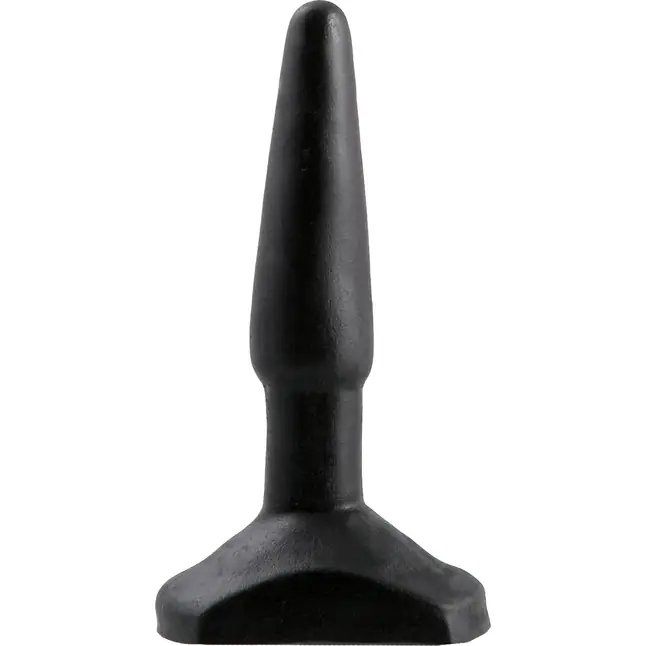Черный анальный стимулятор Small Anal Plug - 12 см - Back Door Collection