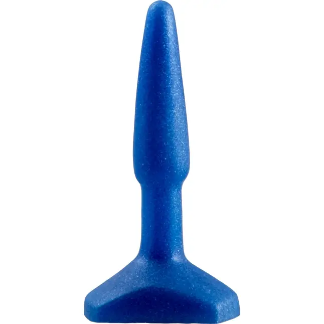 Синий анальный стимулятор Small Anal Plug - 12 см - Back Door Collection