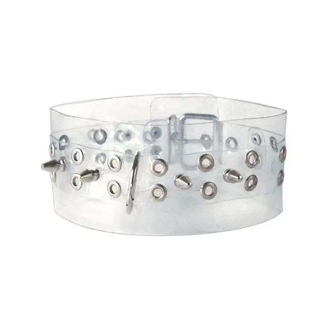 Прозрачный ошейник с шипами - BDSM accessories. Фотография 2.
