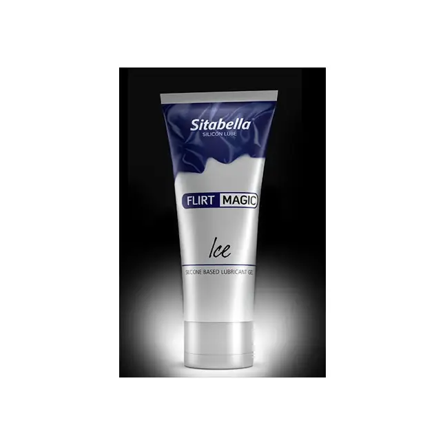 Силиконовая гель-смазка FLIRT MAGIC Ice с лёгким пролонгирующим эффектом - 75 мл - Sitabella lube