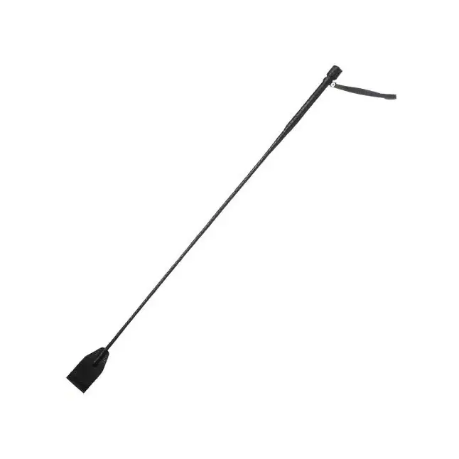 Чёрный плетеный стек - 70 см - BDSM accessories