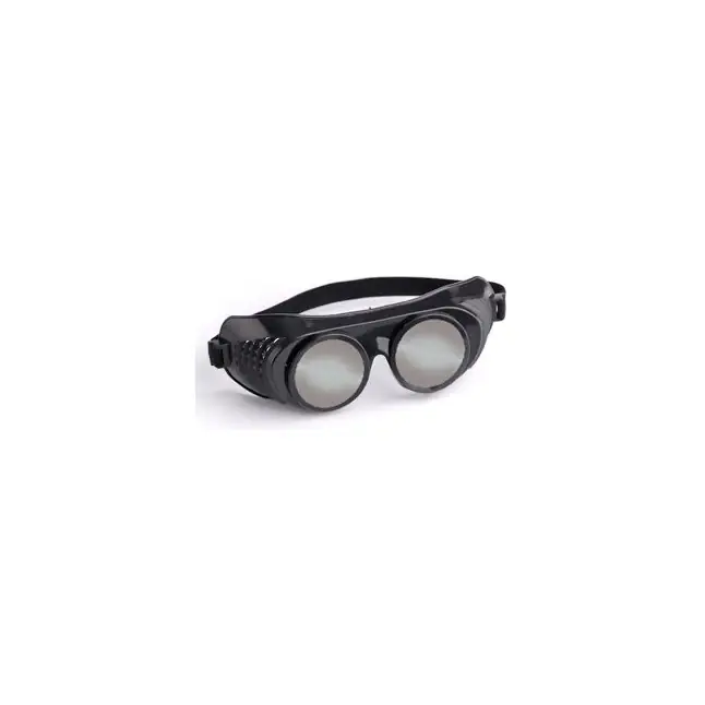 Латексная чёрная маска Крюгер с зеркальными окошками - BDSM accessories
