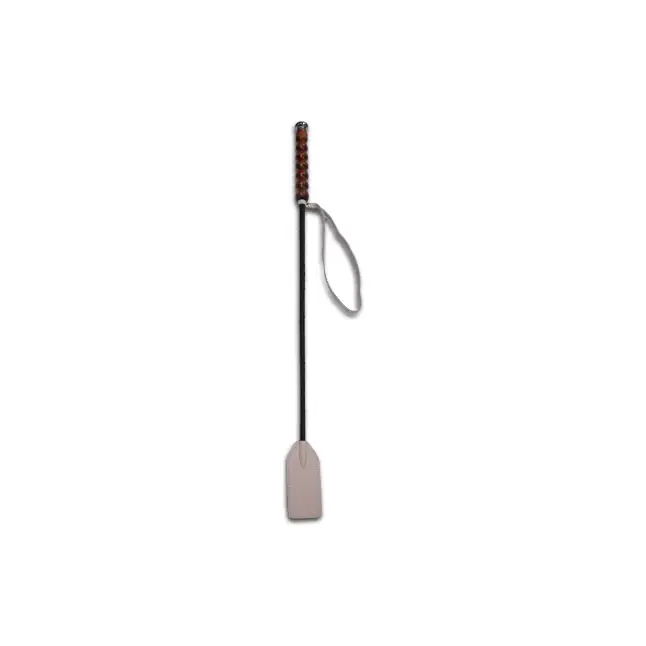 Белый стек с фигурной рукоятью - 62 см - BDSM accessories