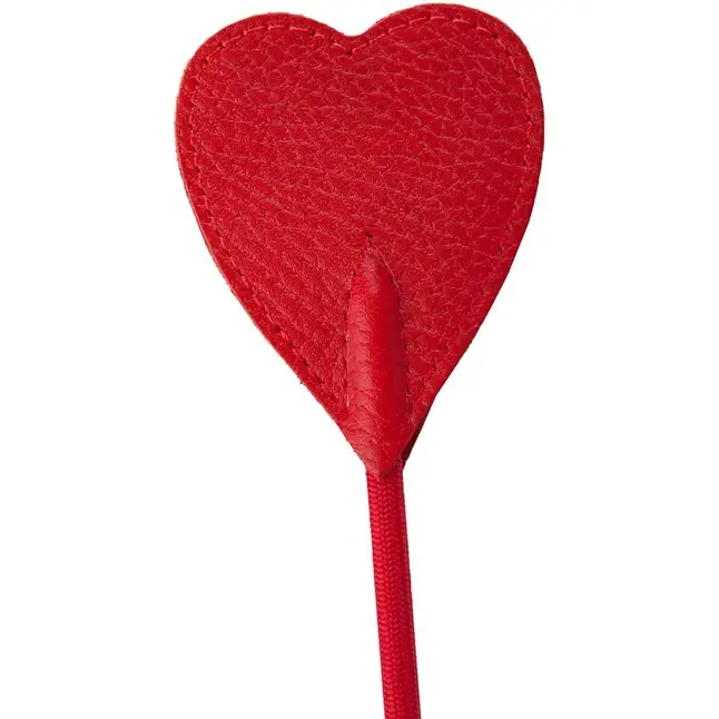 Красный стек с наконечником-сердечком - 60 см - BDSM accessories. Фотография 4.