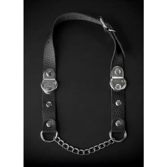 Чёрный кляп с цепочкой - BDSM accessories