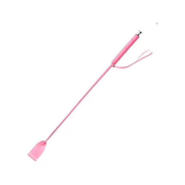 Розовый стек с деревянной ручкой - 70 см - BDSM accessories