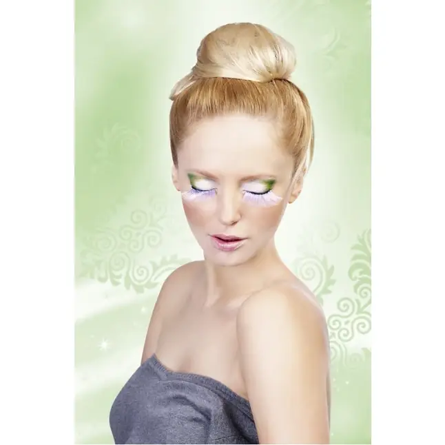 Пушистые белые ресницы - Eyelashes Collection. Фотография 2.