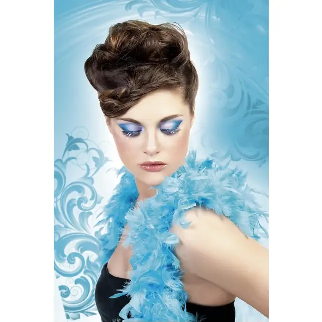 Синие веерообразные ресницы - Eyelashes Collection. Фотография 2.