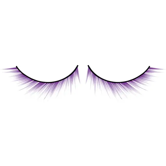 Асимметричные фиолетовые ресницы Deluxe - Eyelashes Collection