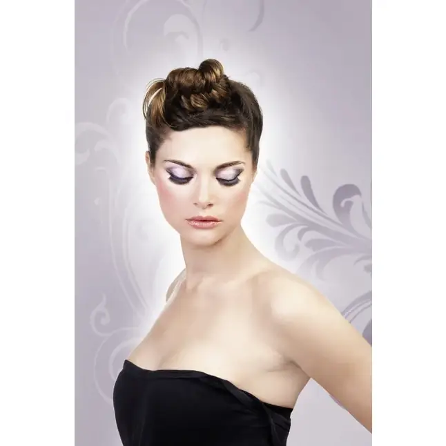 Чёрные накладные с чередованием длины Deluxe - Eyelashes Collection. Фотография 2.