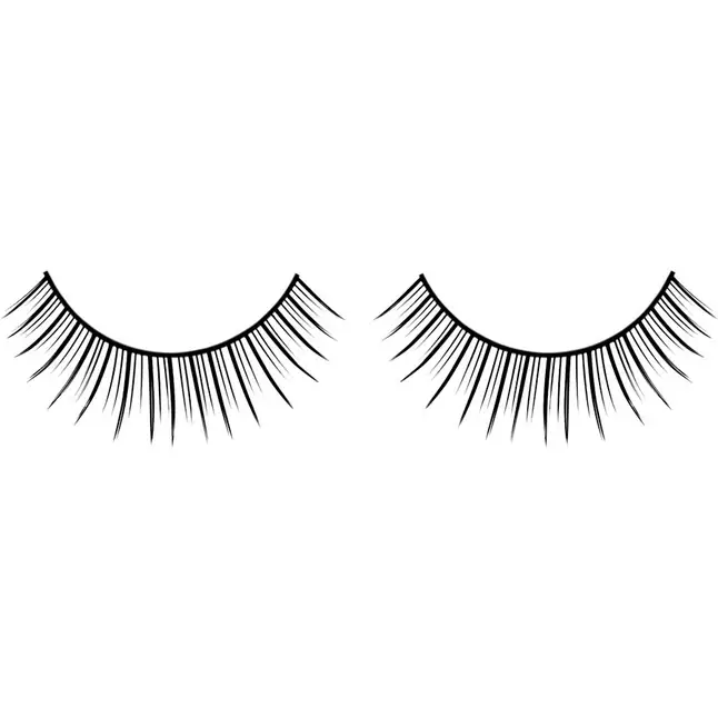 Чёрные разделенные накладные ресницы Deluxe - Eyelashes Collection