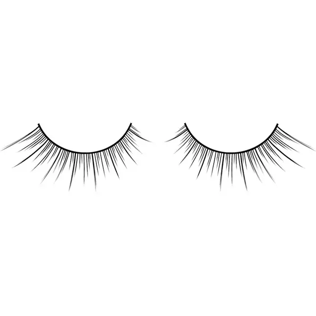 Чёрные накладные ресницы с постепенным увеличением длины ресничек Deluxe - Eyelashes Collection