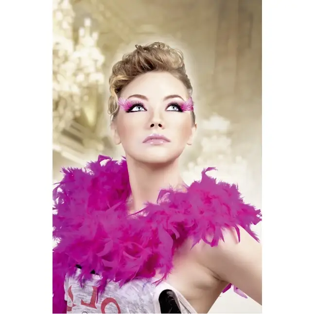 Чёрные-фиолетовые ресницы-перышки - Eyelashes Collection. Фотография 2.