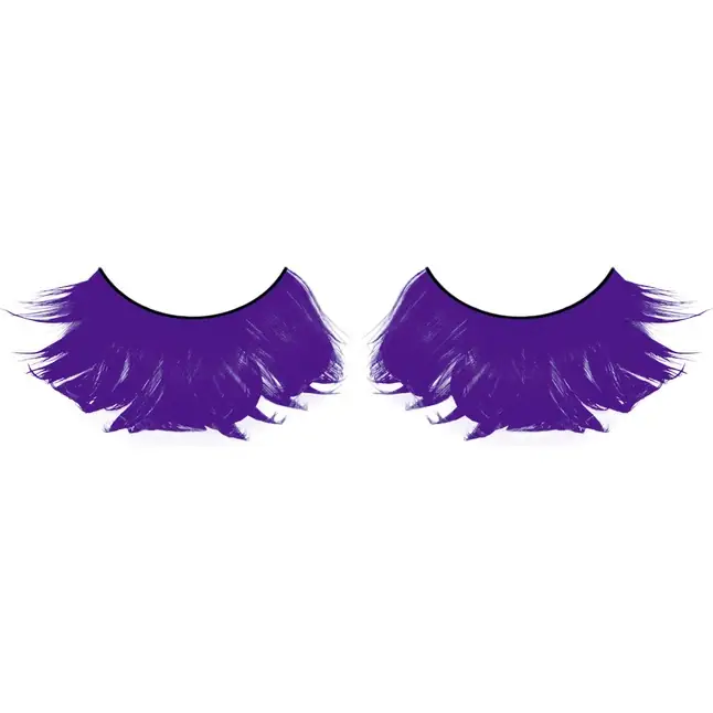 Фиолетовые ресницы из перьев - Eyelashes Collection