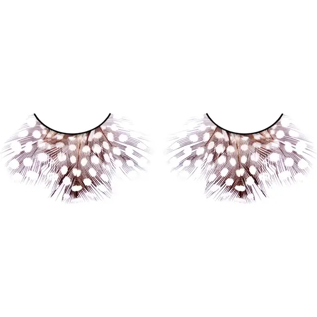 Тёмно-фиолетовые ресницы-перья - Eyelashes Collection