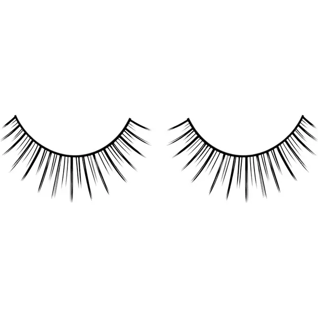 Веерообразные черные накладные ресницы Deluxe - Eyelashes Collection