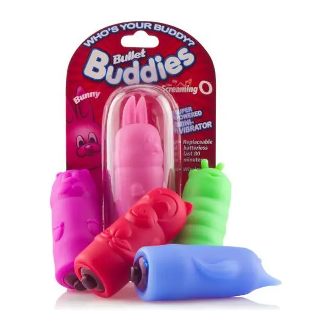 Вибро-зверушка Фиолетовый медвежонок Buddies - For Couples. Фотография 2.