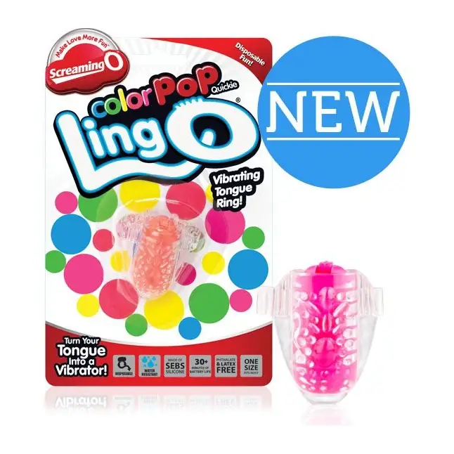Оранжевое виброколечко на язык Ling O