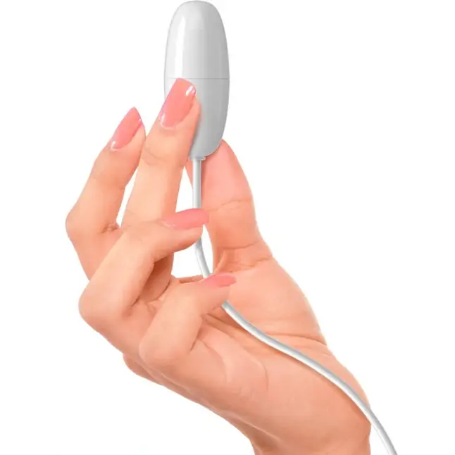Белое виброяйцо с проводом USB - ISex. Фотография 5.