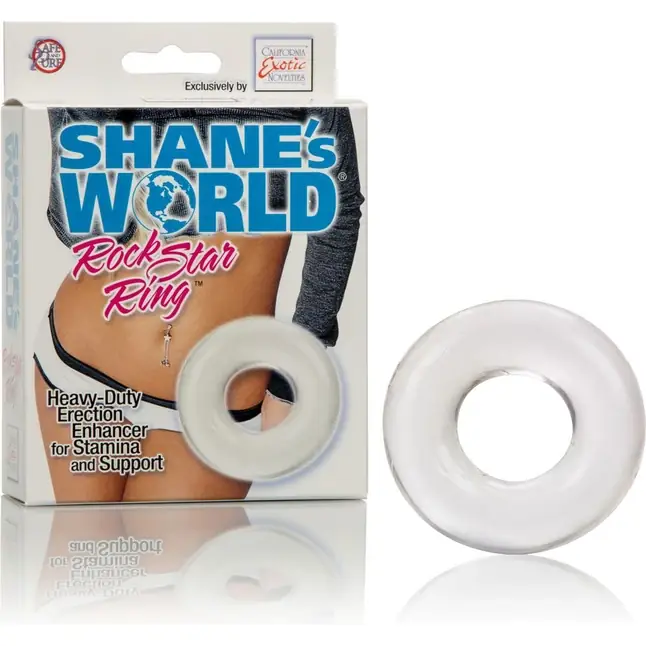 Прозрачное эрекционное кольцо Rock Star Ring - Shane s World. Фотография 2.