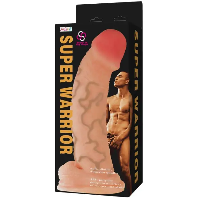 Вибратор с пультом управления Super Warrior - 37 см. Фотография 2.