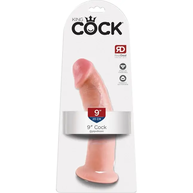 Телесный фаллоимитатор 9 Cock - 22,9 см - King Cock. Фотография 8.