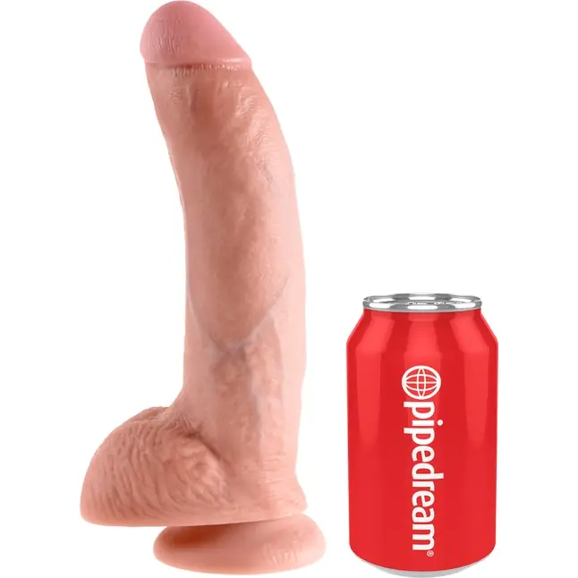 Телесный фаллоимитатор 9 Cock with Balls - 22,9 см - King Cock. Фотография 2.