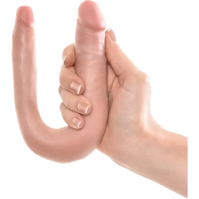 Двусторонний фаллоимитатор U-Shaped Small Double Trouble - 33,5 см - King Cock. Фотография 5.