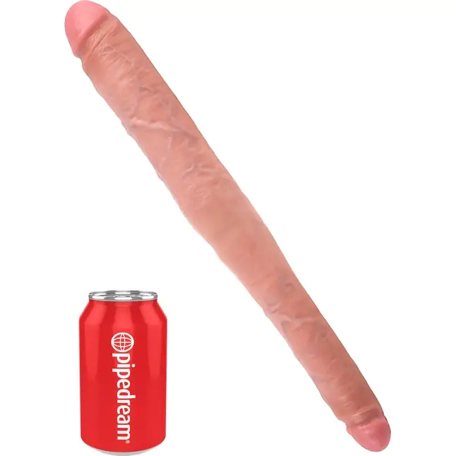 Двусторонний дилдо 16 Tapered Double Dildo - 40,6 см - King Cock. Фотография 2.