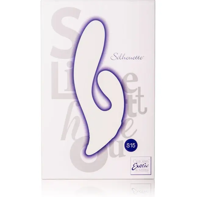 Двойной фиолетовый вибратор Silhouette S15 - 20 см - Silhouettes. Фотография 8.