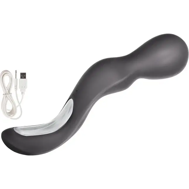 Серый вибромассажер Lover s Wand - 22,75 см - Embrace