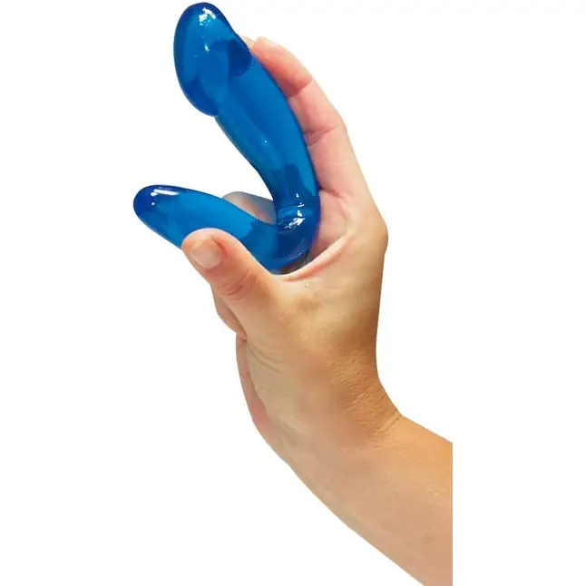 Синий двусторонний фаллоиммитатор Galaxia - 18 см - You2Toys. Фотография 2.