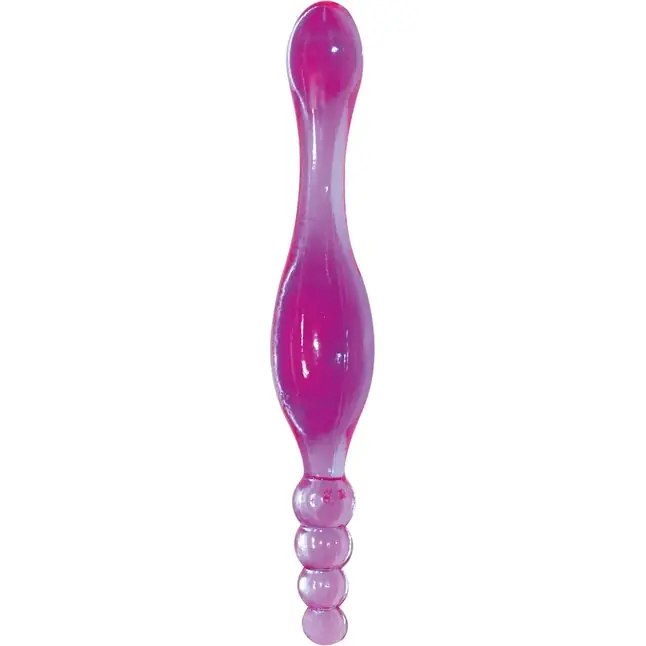 Фиолетовый двусторонний фаллоимитатор Galaxia - 20 см - You2Toys