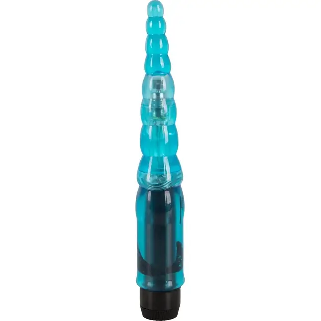 Голубой анальный вибратор - 13,5 см - You2Toys