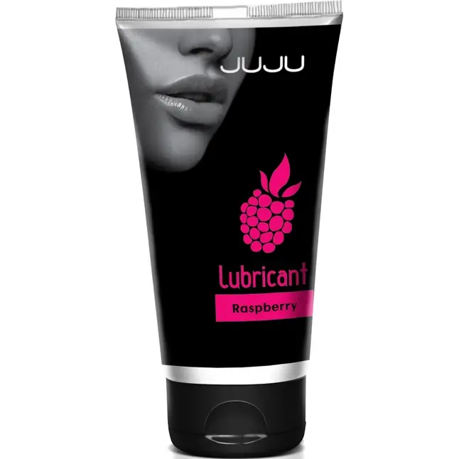 Съедобный лубрикант JUJU Raspberry с ароматом малины - 50 мл