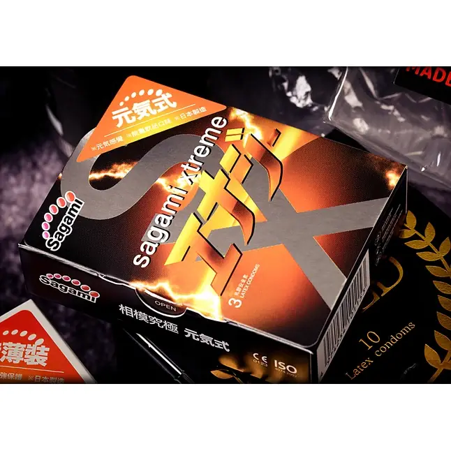 Презервативы Sagami Xtreme Energy с ароматом энергетика - 3 шт - Sagami Xtreme. Фотография 10.