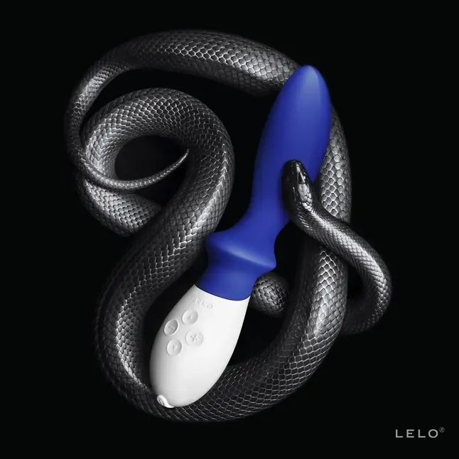 Синий перезаряжаемый вибростимулятор простаты Loki Federal Blue - 19,6 см. Фотография 3.