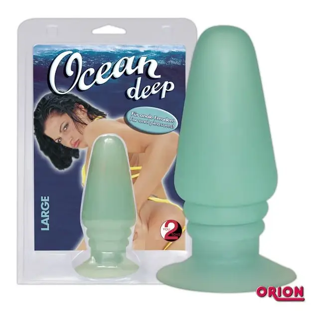 Зелёная анальная втулка Ocean deep - 13,5 см - You2Toys